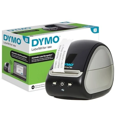 Obrázek DYMO LabelWriter 550 tiskárna štítků Popisovací zařízení s termodirektním tiskem automatické rozpoznání tiskne adresní štítky, přepravní štítky čárovými kódy a další EU