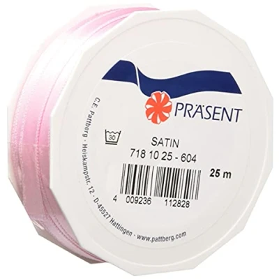 Obrázek PRÄSENT C.E. Pattberg Satin orange, 25 m Satinband zum Einpacken von Geschenken, 10 mm Breite, Geschenkband Dekorieren &amp; Basteln, Dekoband, Anlass
