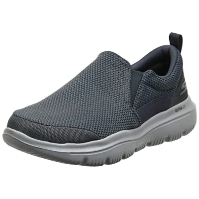 Obrázek Skechers Pánské GO WALK EVOLUTION ULTRA IMPEC Slip On Trainers, Charcoal Textile