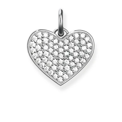 Obrázek Thomas Sabo Dámský přívěsek srdce Pavé 925 Sterlingové stříbro LBPE0022 051 14, stříbro, není k dispozici