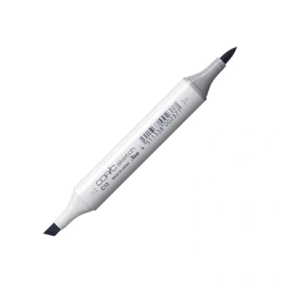 Obrázek COPIC Sketch Marker typ C 10, cool gray No. profesionální popisovač štětců, na bázi alkoholu, se super bush špičkou a středním hroadem