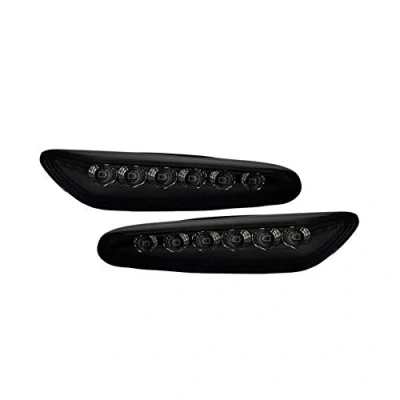 Obrázek AUTO STYLE Sada LED bočních směrových světel (T10 Plug) kompatibilní s BMW 1 E8x / 3 E46 E9x 5er E6x X1 E84 X3 E83 kouřová, černá