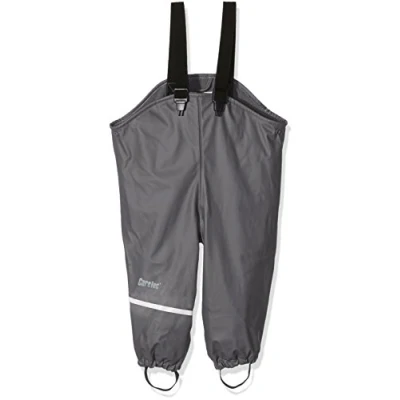 Obrázek CareTec Unisex dětské Rain Overall Pu W. Fleece kalhoty do deště, Šedá
