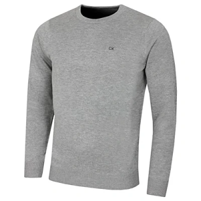 Obrázek Calvin Klein Herren mit Rundhalsausschnitt Sweater Grau Marl S