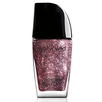 Obrázek wet n wild, Wild Shine Nail Color, lak na nehty bez formaldehydu, toluenu a ftalátů, dlouhotrvající receptura, která rychle schne, Sparked