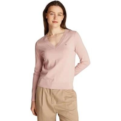 Obrázek Tommy Hilfiger Stitch Sweater Svetr, Ženy, Velikost: XXL, Foggy pink