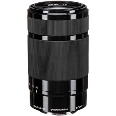 Obrázek Sony SEL 55210 Tele Zoom objektiv (55 210 mm, F4.56.3, OSS, APS C, vhodný pro A7, ZV E10, A6000 a Nex, E Mount) černý