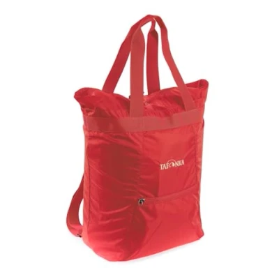 Obrázek Tatonka Batohová taška Market Bag 22l lehká nákupní / Shopper s přihrádkami na batoh a zipem použitelná jako nebo 22 litrů (červená)