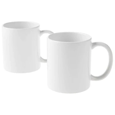 Obrázek Cricut 2007821 Tassen, 2 x Sublimationsbecher mit Tinte, Weiß, Blanko, 355 ml