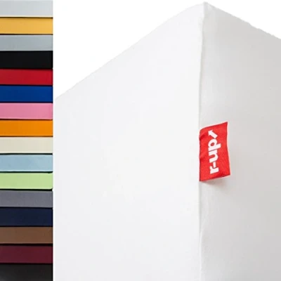 Obrázek r up Nejlepší napínací prostěradlo 140 x 200 160 220 až 35 cm výška mnoho barev 95 % bavlna / 5 elastan 230 g/m² Oeko TEX bez stresu i při šířce (bílá)