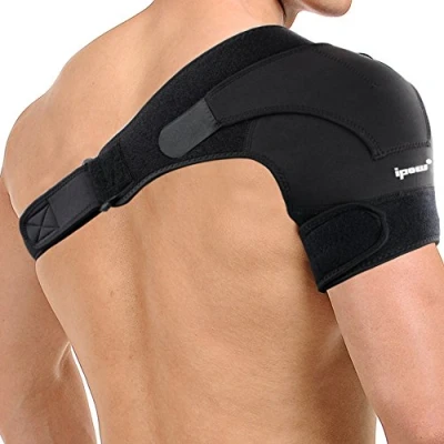 Obrázek IPOW verstellbar Schulterriemen aus Neopren Schulter Unterstützung Bandage Gurt hilft Stabilität, arthritische Schultern, schulterluxation, Unisex, passt sowohl links oder rechts (S)