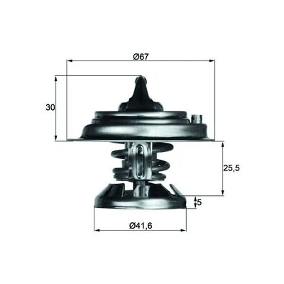 Obrázek Termostat, chladivo MAHLE ORIGINAL TX 29 80D