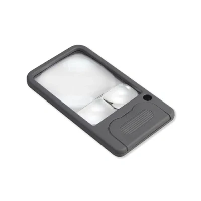Obrázek Carson Pocket Magnifier kompaktní kapesní lupa s LED a 3 stupni zvětšení 2,5x/4,5x/6x (PM 33)