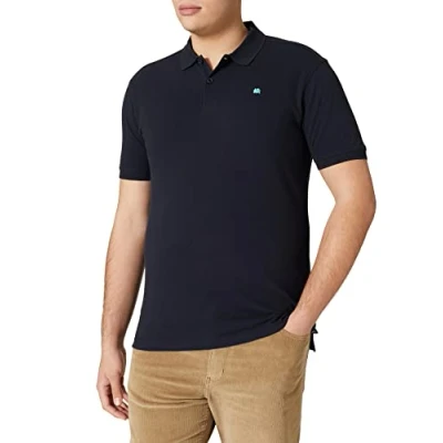 Obrázek LERROS Pánské tričko s kulatým výstřihem polokošile, Modrá (Night Blue 480)