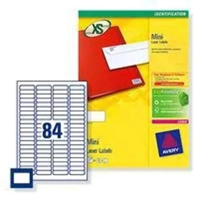 Obrázek Avery L7656 100 mini etikety laserer, dříve 35 mm diskety 46 x 11,1