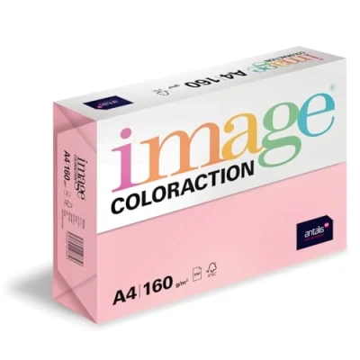 Obrázek Image Coloraction Tropic barevný papír do kopírky DIN A4, 210 x 297 mm, 160 g/m² pestrý, bezdřevý tiskárny 250 listů světle růžový