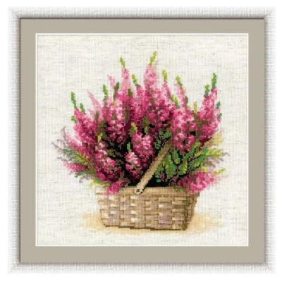 Obrázek Riolis vyšívací balení obrázek Scottish Heather (skotský vřes), počítaný křížkový steh, c1, žlutá