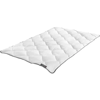 Obrázek Badenia Trendline Duo zimní deka prošívaná přikrývka Micro lze vařit, 135 x 200 cm, bílá, certifikováno Öko Tex, Made in Germany