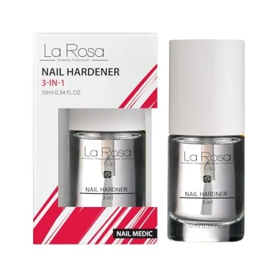 Obrázek La Rosa NAIL Medic HARDENER 3v1 Zpevňovač nehtů 10 ml