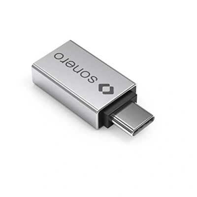 Obrázek Sonero USB adaptér (USB C konektor na A zdířka) hliníkový/stříbrný