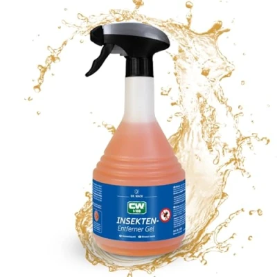 Obrázek DR. WACK CW1: 100 Gel na odstraňování hmyzu 750 ml I prémiový čistič sklo, světlomety a přední partie Vysoká vydatnost &amp; čisticí účinek Kvalitní péče o auto Made in Germany