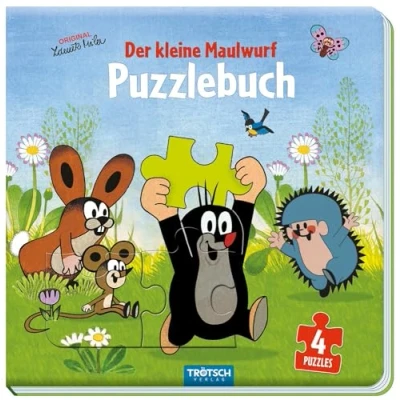 Obrázek Trötsch Der kleine Maulwurf Puzzlebuch mit 4 Puzzle Maulwurf: Beschäftigungsbuch Entdeckerbuch