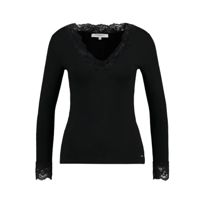 Obrázek Morgan Tracy Top s dlouhým rukávem, Ženy, Velikost: Small, Noir