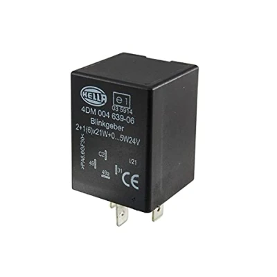 Obrázek HELLA Blikač 24 V 4pólový montáž elektronický ECE s držákem 4DM 004 639 061