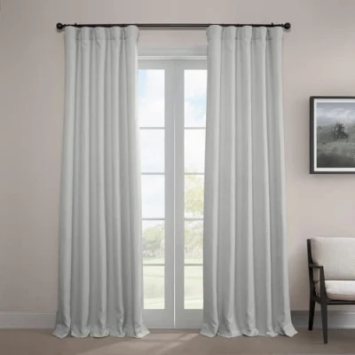 Obrázek HPD Half Price Drapes Vorhänge aus Kunstleinen, strukturiert, Raumverdunkelungsvorhänge für Schlafzimmer, 274 cm lang, 1 Panel, 127 x (B L), Wohnzimmer, Heimdekoration, Auster
