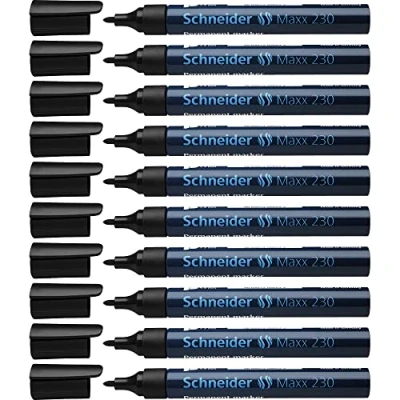 Obrázek Schneider Psací potřeby permanentní popisovač Maxx 230, doplňovací, 1 3 mm, černý