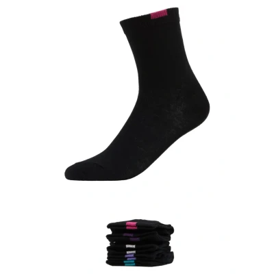 Obrázek DIM Ecodim CREW Socks 5 PACK Ponožky, Ženy, Velikost: One Size, Black