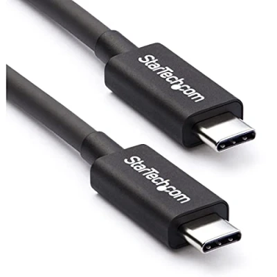 Obrázek StarTech.com 2m pasivní Thunderbolt 3 kabel, 20 Gbps, 100W PD, 4K video, kompatibilní s USB4/DP Alt Mode, 4, USB 3.2/typ C (TBLT3MM2M)