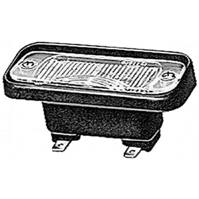 Obrázek HELLA Světlo SPZ Halogen 12 V Vestavné/šroubovací připojení Barva skla světla: čirá pravá/vlevo/vnější Množství: 252 2KA 005 049 007