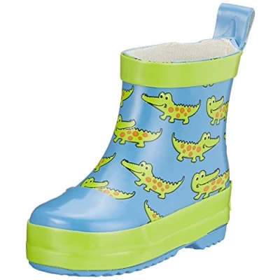 Obrázek Playshoes Unisex dětské gumáky poloviční holínky do deště, krokodýl