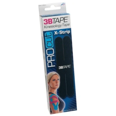 Obrázek 3BTAPE ProCut X Strips 40 kusů, černá