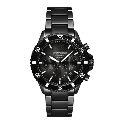 Obrázek Emporio Armani Hodinky se stopkami Black, Muži, Velikost: One Size, Black