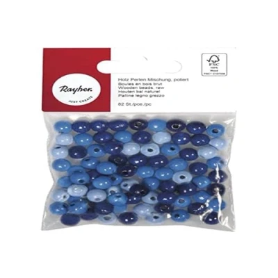 Obrázek Rayher 1252600 směs dřevěných perel FSC 100%, 8 mm Ã