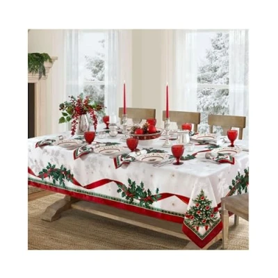 Obrázek Elrene Home Fashions Villeroy &amp; Boch Toy&#039;s Delight, vánoční stolní dekorace, 152,4 x 304,8 cm, podlouhlý/obdélníkový, vícebarevný