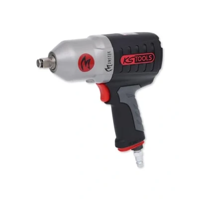 Obrázek KS Tools příklepový šroubovák Monster stlačený vzduch 515.1210 I pneumatický rázový s praktickou přepínací pákou L/R vysoce výkonný dvojitý mechanismus