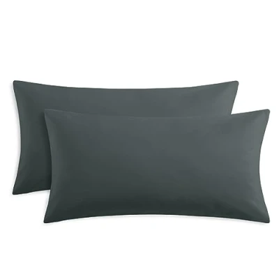 Obrázek RUIKASI povlak na polštář 40 x 80 šedá sada 2 ks Oeko Tex antracitový cm se zipem z mikrovlákna, potah dvojbalení Pillow Case
