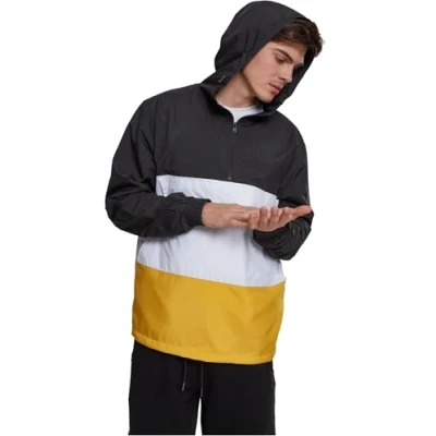 Obrázek Urban Classics Lehká bunda, Muži, Velikost: Medium, Blk/chromeyellow/wht
