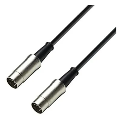 Obrázek Adam Hall Cables 3 STAR MIDI 0300 BLK 5 kabel m černý 5pólový