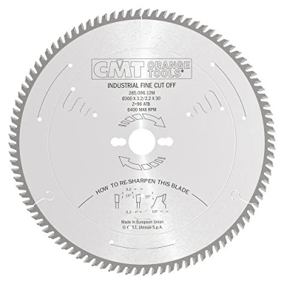 Obrázek CMT Orange Tools Kreissägeblatt HW 300 x 3,2 / 2,2 30 Z=96 15 ATB 285.096.12M für Querschnitte Feinschnitte