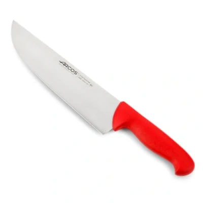 Obrázek Arcos Serie 2900 Metzgermesser Steakmesser Klinge Nitrum Edelstahl 250 mm HandGriff Polypropylen Farbe Rot
