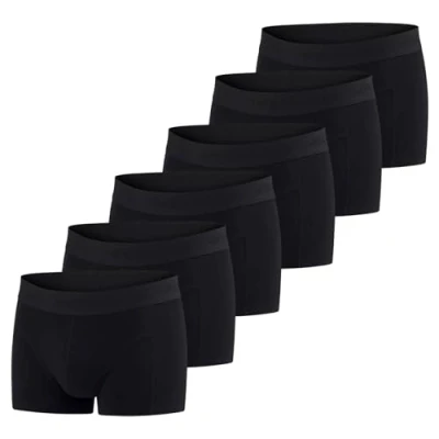 Obrázek JACK &amp; JONES Pánské boxerky 6 ks Basic Trunks Boxer Stretch spodky spodní prádlo retro šortky sada bavlna černá červená zelená modrá šedá S M L XL XXL 3XL, Balení 1