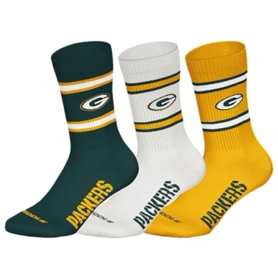 Obrázek NFL Unisex Green Bay Packers 3 ks Crew ponožky sportovní (3 v balení)