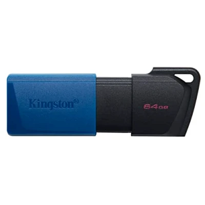 Obrázek Kingston DataTraveler Exodia M USB Stick 3.2 Gen 1 DTXM/64GB s pohyblivou čepičkou (černá + modrá)