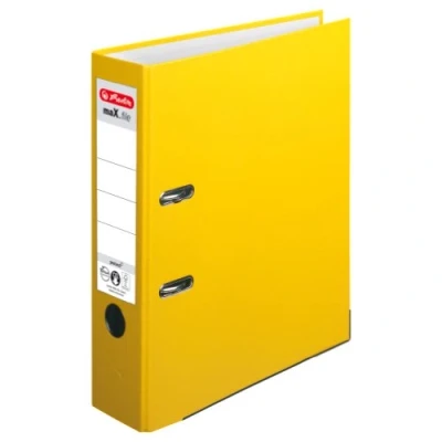 Obrázek Herlitz 10557015 pořadač maX. file protect (A4, 5 cm, se zásuvným štítkem) oranžový