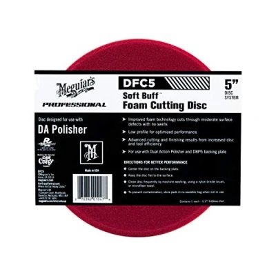 Obrázek Meguiar&#039;s DFC5 Soft Buff DA Foam Cutting Disc lešticí podložka, stupeň tvrdosti: tvrdý, 5&#039;&#039;