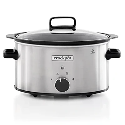 Obrázek Crockpot Schongartopf 3,5 Liter (3 4 Personen) Behälter zum Bräunen von Fleisch und Gemüse Edelstahl [CSC085X], Cromo